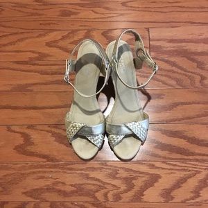 Sandales à Talons Compensés Sperry Top-Sider - Imprimé Python Orange - Taille US 7 - Occasion